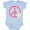 AE-Light Blue, variant on Inktastic Peace Sign Cute Daisy Flowers Girls Baby Bodysuit