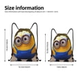 thumbnail image 2 of Pofeuu Minions for Water-Resistant 210D Drawstring Bag Compact Foldable Design Gym Yoga Travel Essentials Lightweight Carryall-Medium, 2 of 6