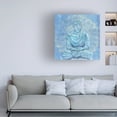 thumbnail image 3 of Annie Warren 'Buddha on Blue I' Canvas Art, 3 of 4
