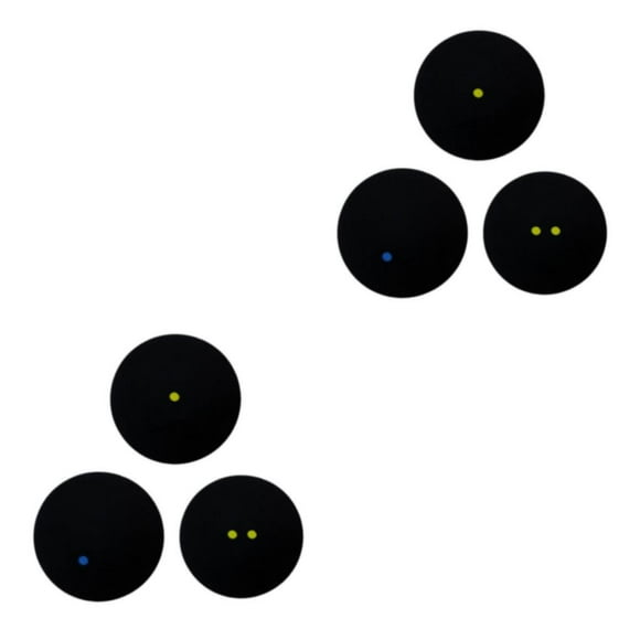 Baohd 1/2/3/5 Yellow Dot Low Speed Rubber Balls Beginners And Amateurs Combination Of Sets Is blue dot + single 2PCS