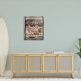 thumbnail image 2 of Stupell Coastal Port City Buildings Seaside Landscape Photography Gray Floater Framed Art Print Wall Art, 2 of 6