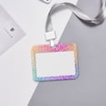 thumbnail image 6 of Naloa Colorful Glitters Card Badge Holder Work Badge Sleeve for Office, School, Factory, ID Credit Cards, Driver Licenses and Passes, 6 of 7