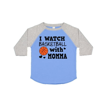

Inktastic I Watch Basketball with Momma Gift Toddler Boy Girl T-Shirt