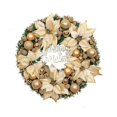 thumbnail image 1 of Decorative Christmas Wreath Front Door Hanging Christmas Wreath Golden Wreath Hotel Mall Home Decor, 1 of 5