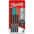 thumbnail image 1 of SHIYOU-Stylos, Pointe Feutre, Pointe Fine (0,4 mm), Couleurs Assorties, Lot de 4, 1 of 4