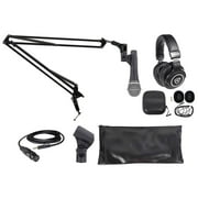 Samson Q8X PC Podcasting Podcast Streaming Kit wMicrophone+Boom Arm+Headphones