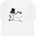 thumbnail image 4 of Inktastic Sassy Snowman in Top Hat Boys or Girls Long Sleeve Toddler T-Shirt, 4 of 5