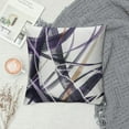 thumbnail image 2 of Nawypu  Throw Pillow Cases Cozy Fleece Arc-Shaped Abstract Geometric Lines Decorative Cushion Covers for Couch Bed Sofa Farmhouse Decoration Deep Purple Grey, 2 of 5