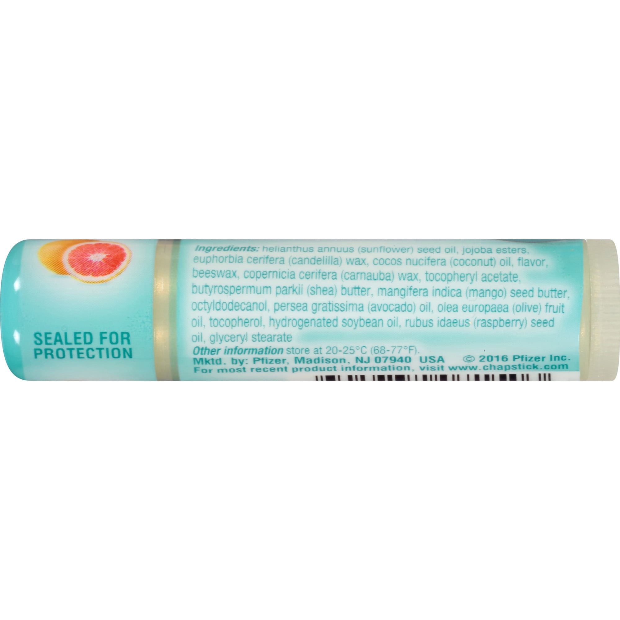 ChapStick Pink Grapefruit 100% Natural Lip Butter Tube - 0.15 Oz
