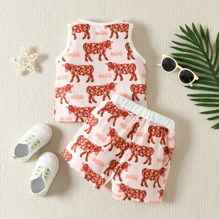 

TOWED22 1st Birthday Boy Outfit Toddler Baby Girls Ruffled Sleeveless Romper Cotton Bodysuit Jumpsuit Sunsuit Headband 2Pcs Summer Outfit Red