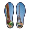 thumbnail image 7 of MaCae Unisex Canvas with Fur Lace Up Fashion Shoe With Unique Sole,  Comfy Sneakers, Canvas Sneakers, Fur Lined Shoes, Office Shoes- White/Window View Eiffel Tower 9M/10W, 7 of 7