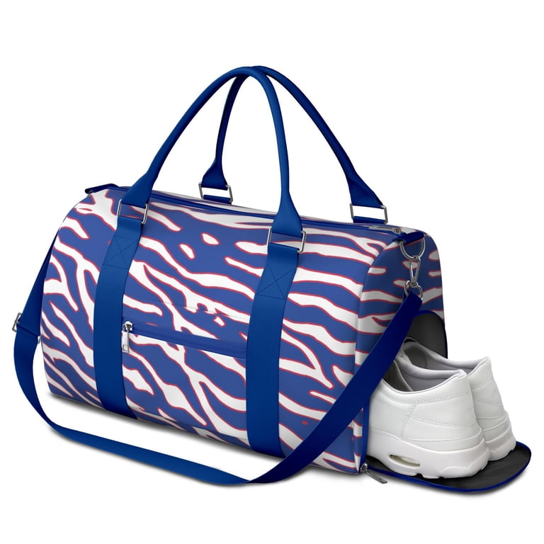 Leopard Womens Gym Tote Duffle Bag with Wet Pocket & Shoe  display picture 2