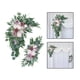 thumbnail image 4 of Botín de 2 uds Yotijar Arreglo Floral Decorativo Artificial Rosado Corona de flores, 4 of 10