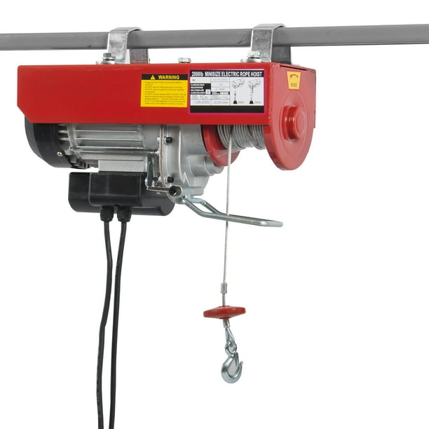 Arksen Electric Hoist Motor Overhead Winch Crane Lift w/ Remote Control