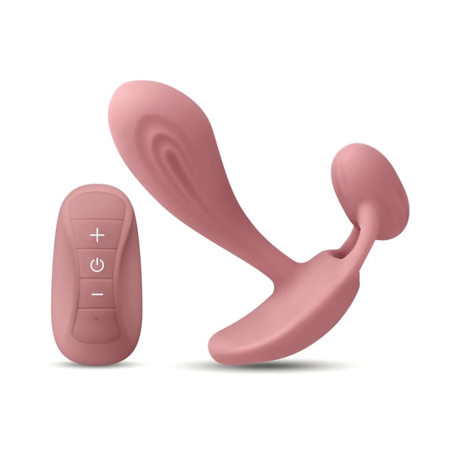 Secrets Echo Rechargeable G-Spot Vibrator with Remote Control, Dusty Rose