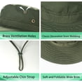 thumbnail image 4 of Sun Hats for Men Women Boonie Hat UPF 50+ Bucket Hat Wide Brim UV Protection Fishing Hiking Safari Outdoor Hats, 4 of 5