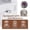 White + MDF+b, variant on LED Mirror Vanity Dressing Table with Lights for Women & Girls - 3-Color Adjustable Light Strips, 2 Large Drawers, Hair Dryer Stand & Non-Woven Storage Bag, Makeup Desk Bedroom Furniture