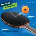 thumbnail image 4 of JOOLA Omega Speed Table Tennis Racket, Flared Handle, Red, Lightweight, 17.7" Length, 4 of 6