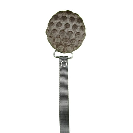Velvet Polka Dot Pacifier Clip