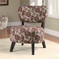 thumbnail image 2 of Bowery Hill Padded Seat Accent Chair in Red and Dark Brown, 2 of 2