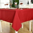 thumbnail image 6 of KAIPHO Red Rectangle Tablecloth Waterproof Stain Resistant Wrinkle Free Table Cloth 210GSM Polyester Wipeable Table Cover for Party, Banquet - Rectangular/Square, 52 x 70 inch, 6 of 9