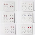 thumbnail image 3 of Baohd 7 Pairs A Week Earring Set Exquisite Female Accessories Fashionable Heart Star Earring Set Type A, 3 of 7
