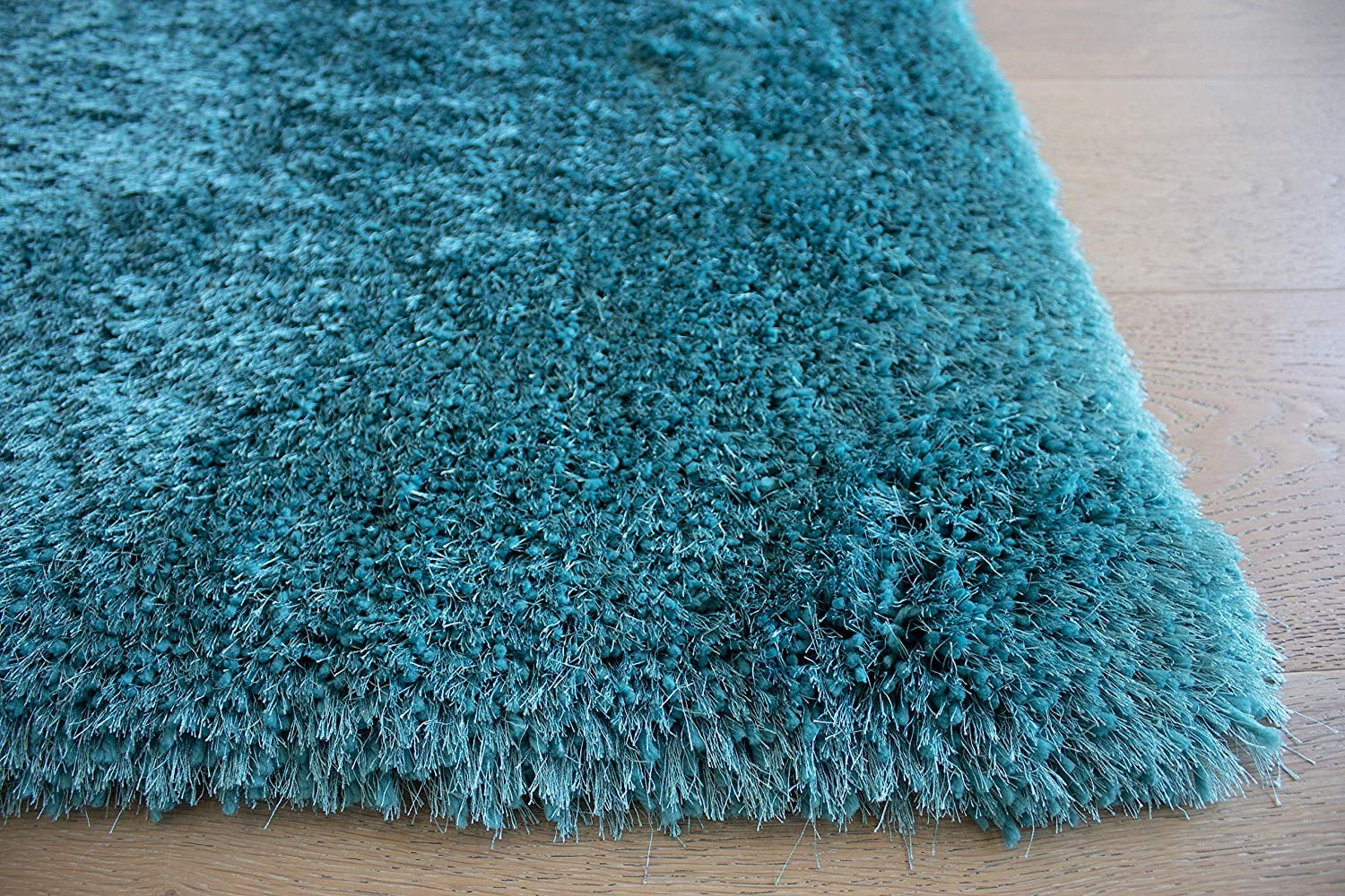 Turquoise Blue Color 8'x10' Feet Shag Shaggy Solid Plush Fluffy Fuzzy