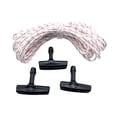 thumbnail image 2 of 3 piezas Cordón de cable de tirón con manijas de arranque Mango ergonómico Reemplace directamente accesorios versátiles de 10 m cuerdas para céspedes, 2 of 7