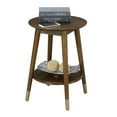 thumbnail image 3 of Convenience Concepts Wilson Mid Century Round End Table with Bottom Shelf, 3 of 4