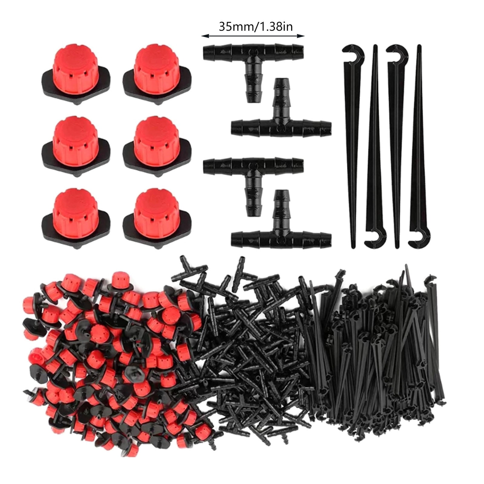Garden Drip Irrigation Set Cooling Hose Automatic Watering Sprinkler Dripper With T Connector