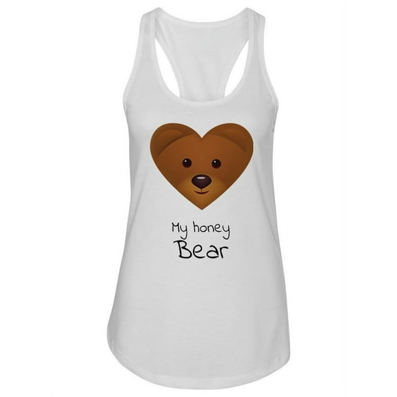 My Honey Bear. Cute Design. Tank Women -Image by Shutterstock, Female Large