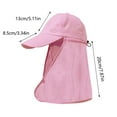 thumbnail image 3 of Sun Hats for Men Women with Neck Flap Foldable Sun Cap Fishing Sun Hats Summer Sun Protection Hat Quick Drying Fisherman Hat with Shawl Baseball Cap, 3 of 7