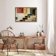 thumbnail image 3 of Geometric Shapes Abstract Color Blocks Horizontal Canvas Wall Art with Lightweight Foam Frame - Durable and Ready to Hang, Modern Decorative Print for Living Room, Bedroom, Or Office, 3 of 8