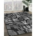 thumbnail image 3 of Ahgly Company Machine Washable Indoor Round Transitional Gray Area Rugs, 4' Round, 3 of 7
