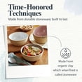 thumbnail image 4 of Portmeirion Minerals 6-Inch Serving Bowl, Aquamarine (Set of 4) - Stoneware Tableware, Reactive Glaze for a One-of-a-Kind Design, Microwave & Dishwasher Safe - Ceramic Serveware for Kitchen, 4 of 7