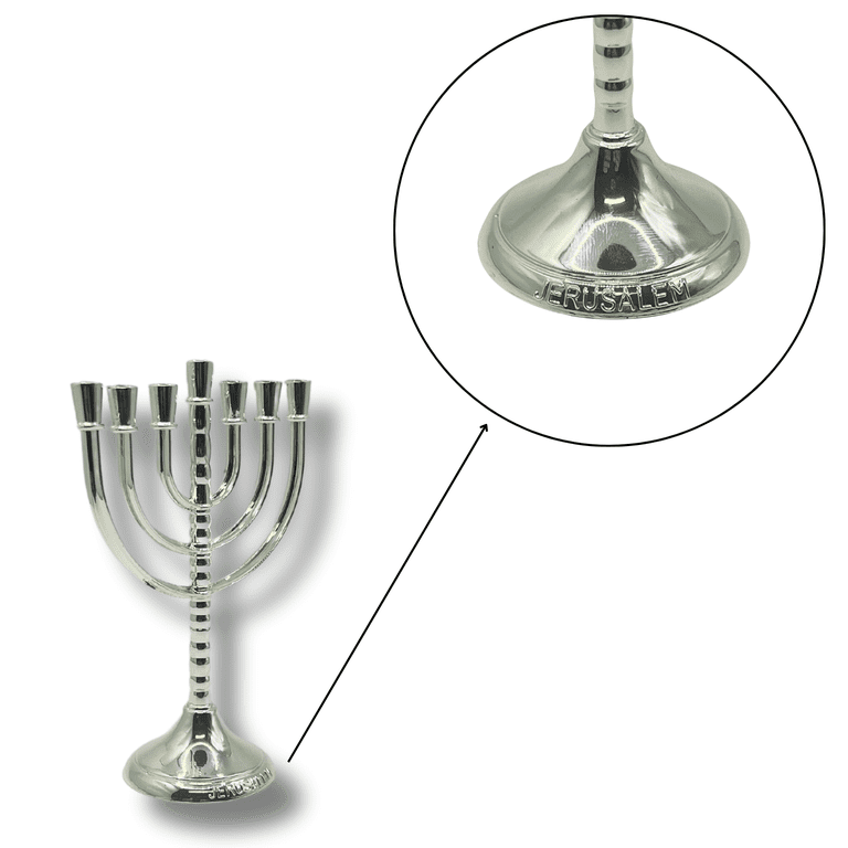 3 Arches USA Silver-Plated 7-Branch Menorah photo 3