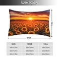 thumbnail image 2 of Rateoe Sunset Golden Sunflower Field Pattern Decorative Pillow Case,Throw Pillow Covers,Plush Pillow Cover,Soft Pillow Case,Velvet Pillow Case-20"x30", 2 of 6