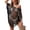 Black, variant on Womens Boho Swimsuit Coverup Hollow Out Knit Y2k Poncho Tops Coverup Shawl L