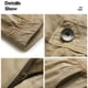 thumbnail image 4 of Ceisia Men's 100% Cotton Cargo Shorts Loose Fit Knee-Length Workwear Shorts with Multi Pockets for Summer Khaki 38 Gifts, 4 of 8