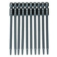 thumbnail image 1 of 10 pcs 100mm 1/4 Hex Shank T10 Magnetic Security Star Head Screwdriver Bits Kit, 1 of 14