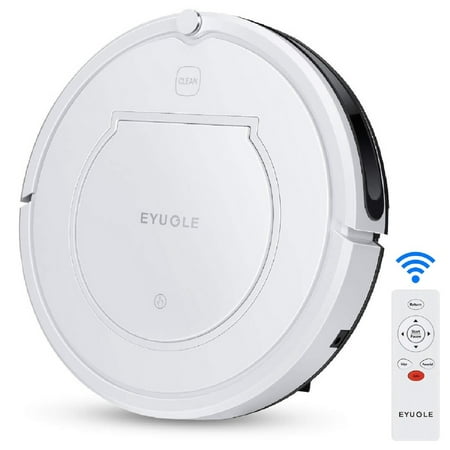 Robot Vacuum Cleaner, Eyugle KK320A1N Auto Robotic Vacuum Cleaner with Powerful Suction, Ultra Quiet, 900Pa Powerful Suction Quiet Self-Charging, Suits Wooden/Tiled Floors & Light