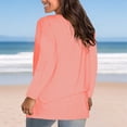 thumbnail image 5 of New & Trending for Spring Sawvnm Women's Fashion Solid Loose Long Sleeve T-shirt Pullover Tops for Women, 5 of 6