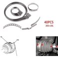 thumbnail image 2 of Motoparty Universal Adjustable AXLE CV Joint Boot Crimp Clamp Kit,Stainless Steel,40pcs(20pc Small+20pcs Large) Clamp, 2 of 5