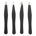 thumbnail image 1 of MLINS 4Pcs Stainless Steel Brow Clips Cosmetic Tools Eyebrow Tweezers Makeup Clamps, 1 of 6
