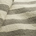 thumbnail image 6 of Dash & Albert Silas Stripe Hand Micro Hooked Wool Rug, 2' 6" x 8', Grey, 6 of 8