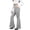 206#Gray, variant on Womens High Waist Stretchy Bootcut Dress Pants Business Casual Work Slacks with Pockets Pull On Trousers Purple S