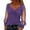 Purple, variant on Women's Sequin Mesh Tops Plus Size Long Sleeve V Neck Sparky Glitter T Shirts Dressy Casual Party Blouses(Black,Small)
