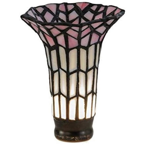 Meyda Tiffany 17624 High Pond Lily 6" Tall Lamp Shade - Chrome