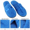 thumbnail image 3 of OULII Thick Warm House Slippers for Women Indoor Blue 1 Pair, 3 of 8