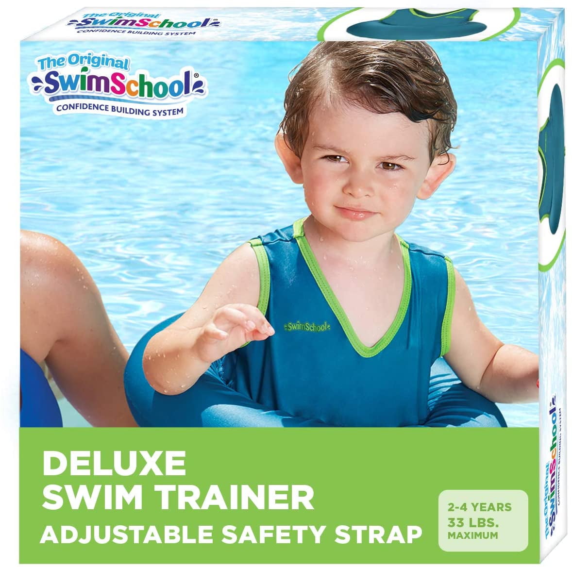 SwimSchool Original Deluxe TOT Swim Trainer for Kids, 4in1 Multi